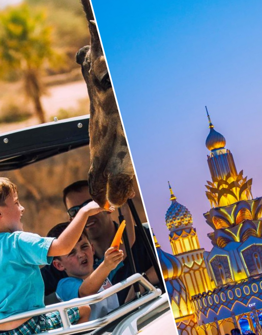 Combo: Global Village Dubai +  Dubai Safari Park with Safari Journey Tickets