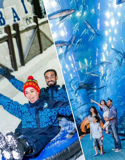 Ski Dubai Snow Classic Pass + Dubai Aquarium & Underwater Zoo - Combo Tickets