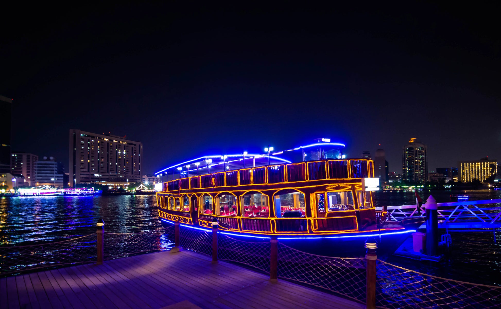 Dubai Creek Night View