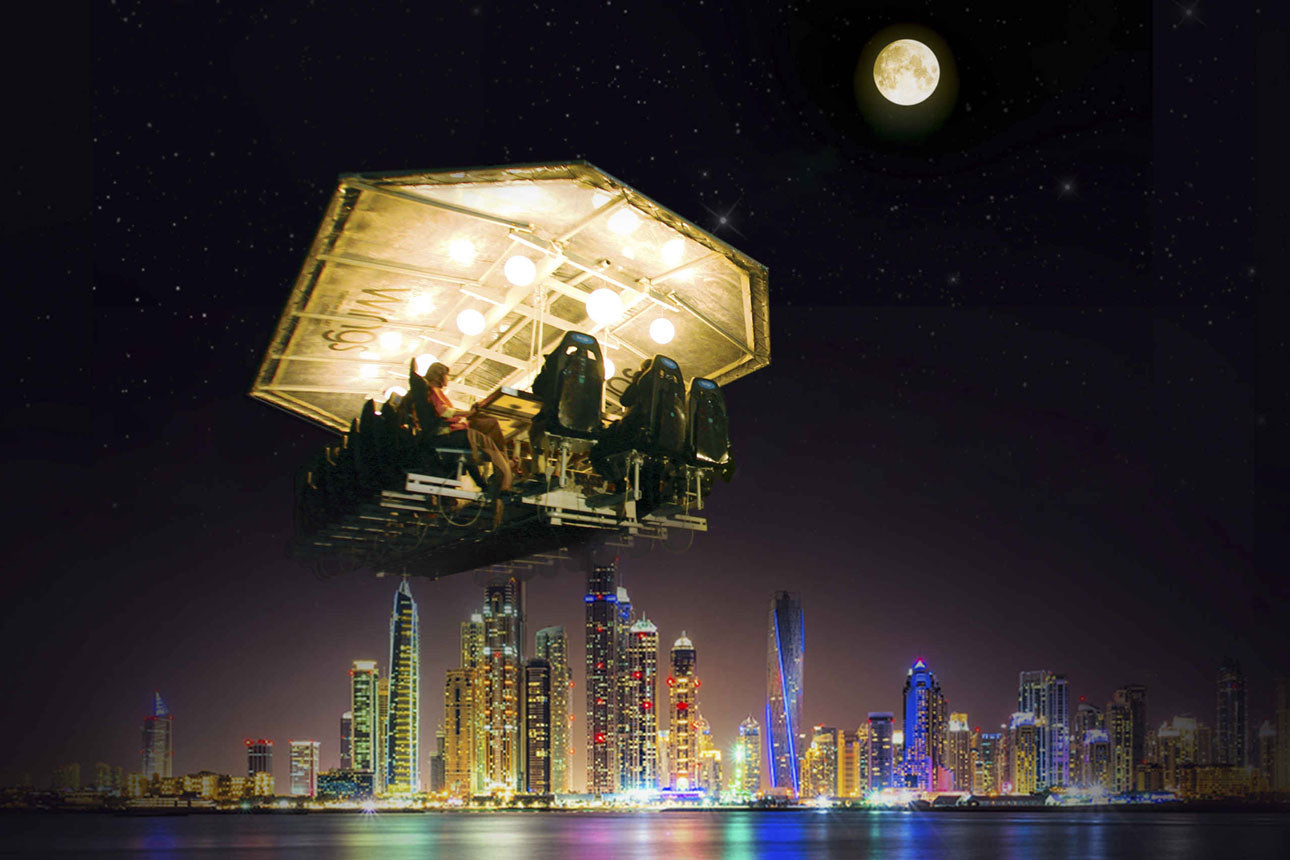 Night dinner in the sky dubai