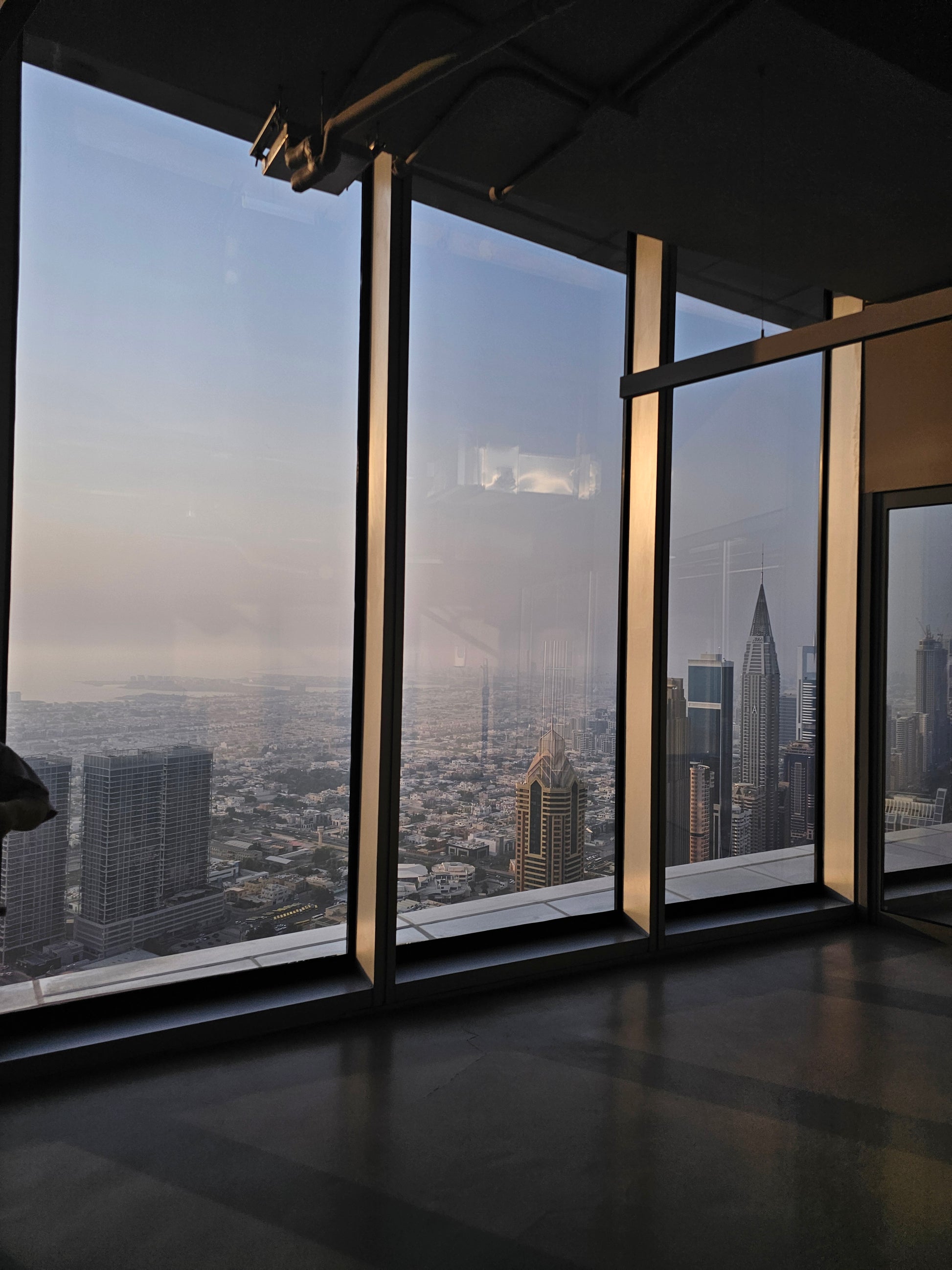 sky views glass slide Dubai