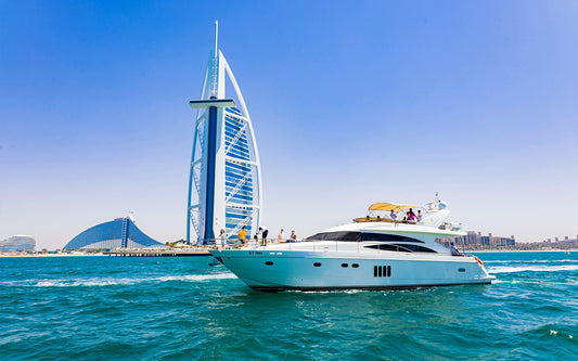 BBQ grill in Dubai marina yacht