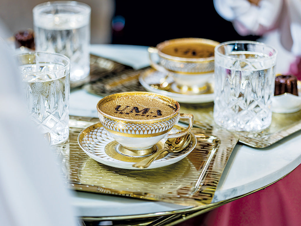 luxury gold coffee