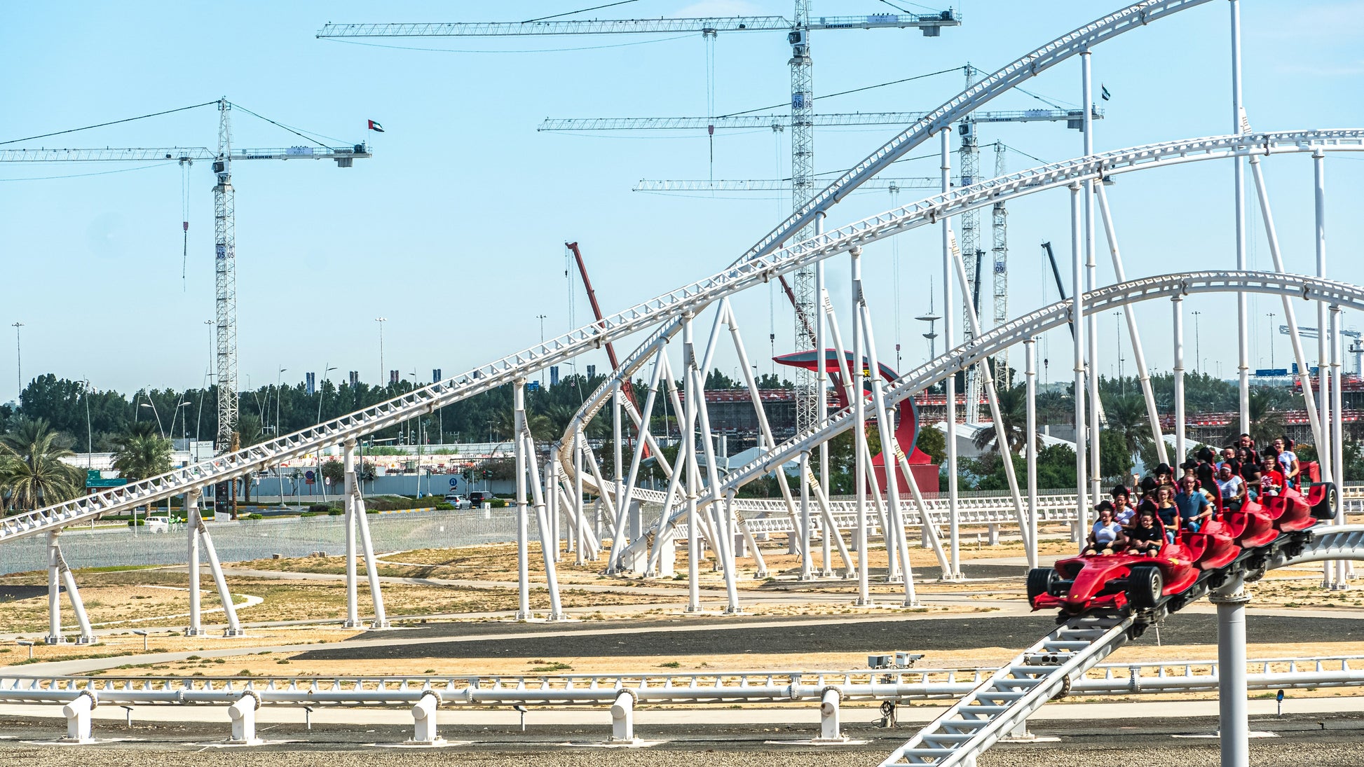 ferrari world rides and attractions