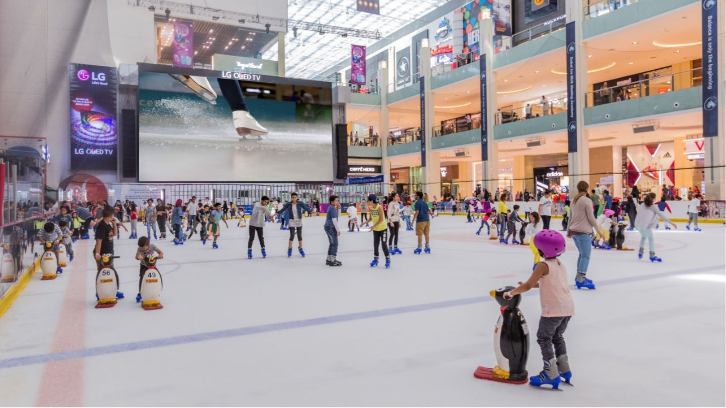 ice skating Dubai Mall